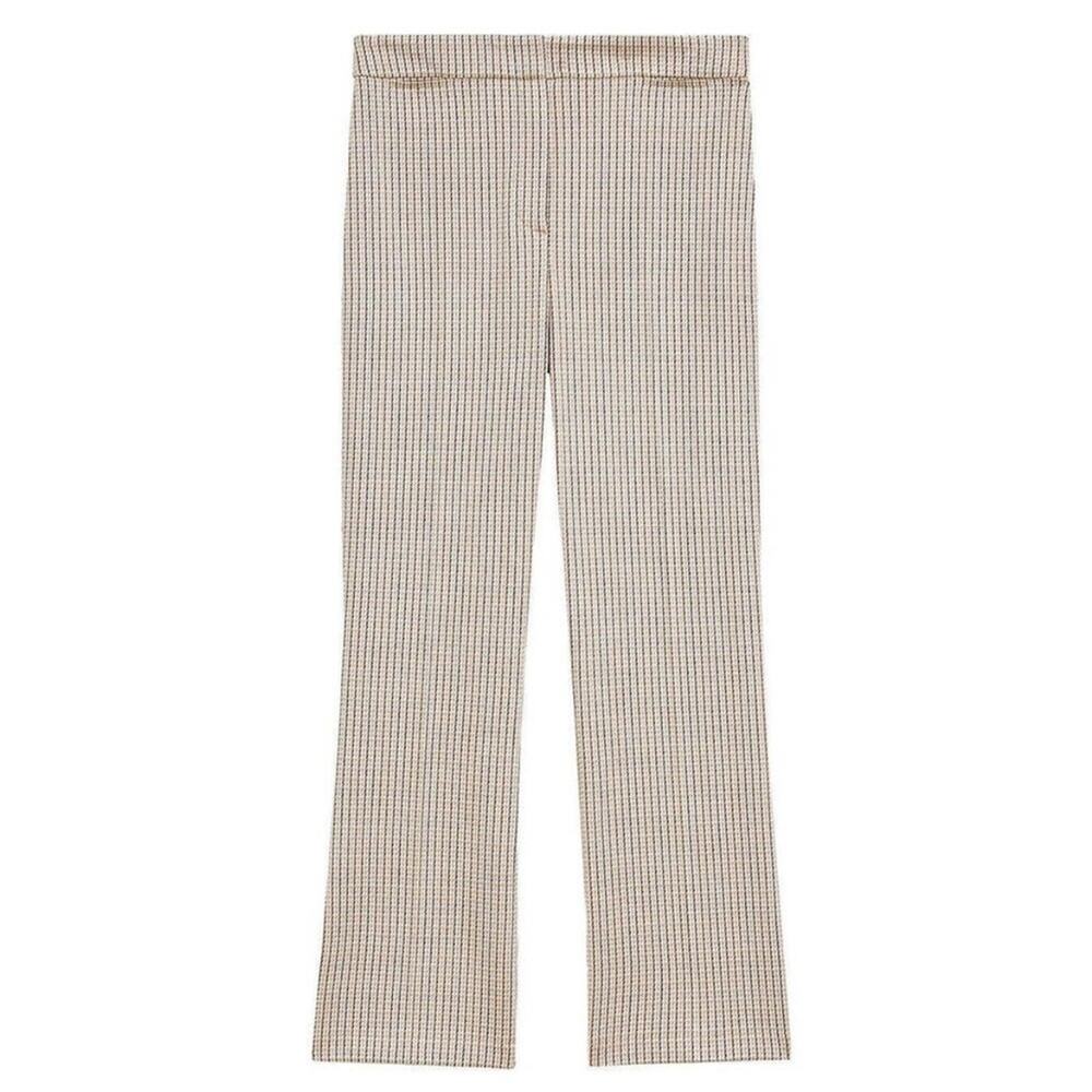 Theory Stratton St. Jean Plaid Cropped Trouser Pant